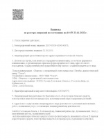 Выписка из реестра лицензий по состоянию на 10:59 23.11.2022 г. (страница 1)